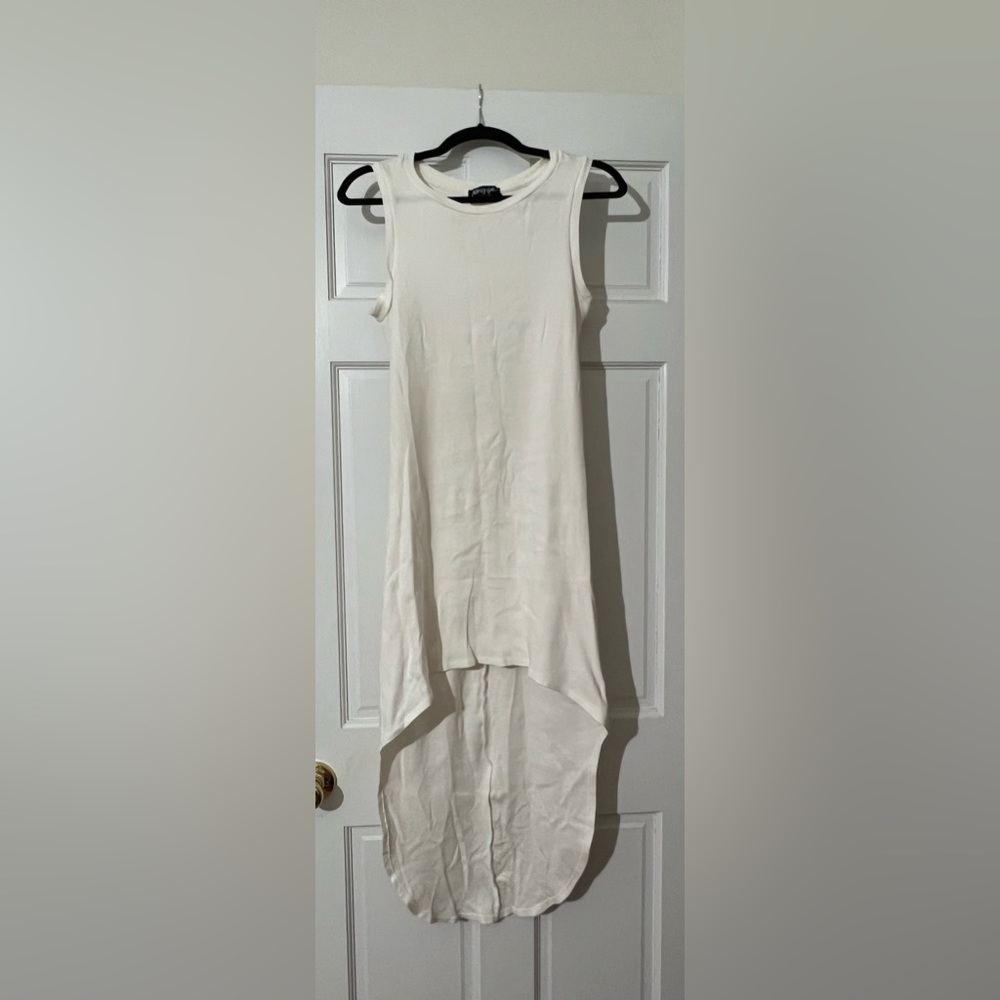 Nasty Gal, High low dress, cream, size L